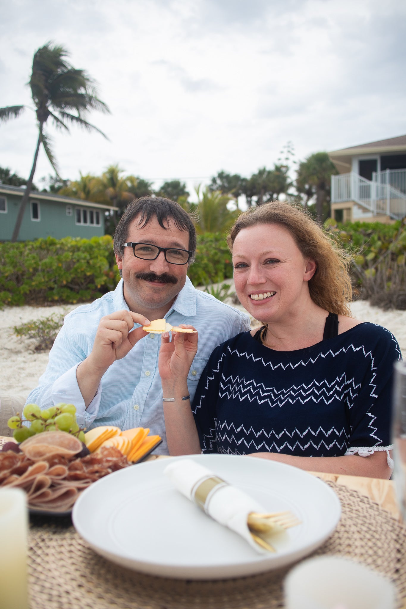 couple enjoying photoshoot add-on on Bonita Beach Florida