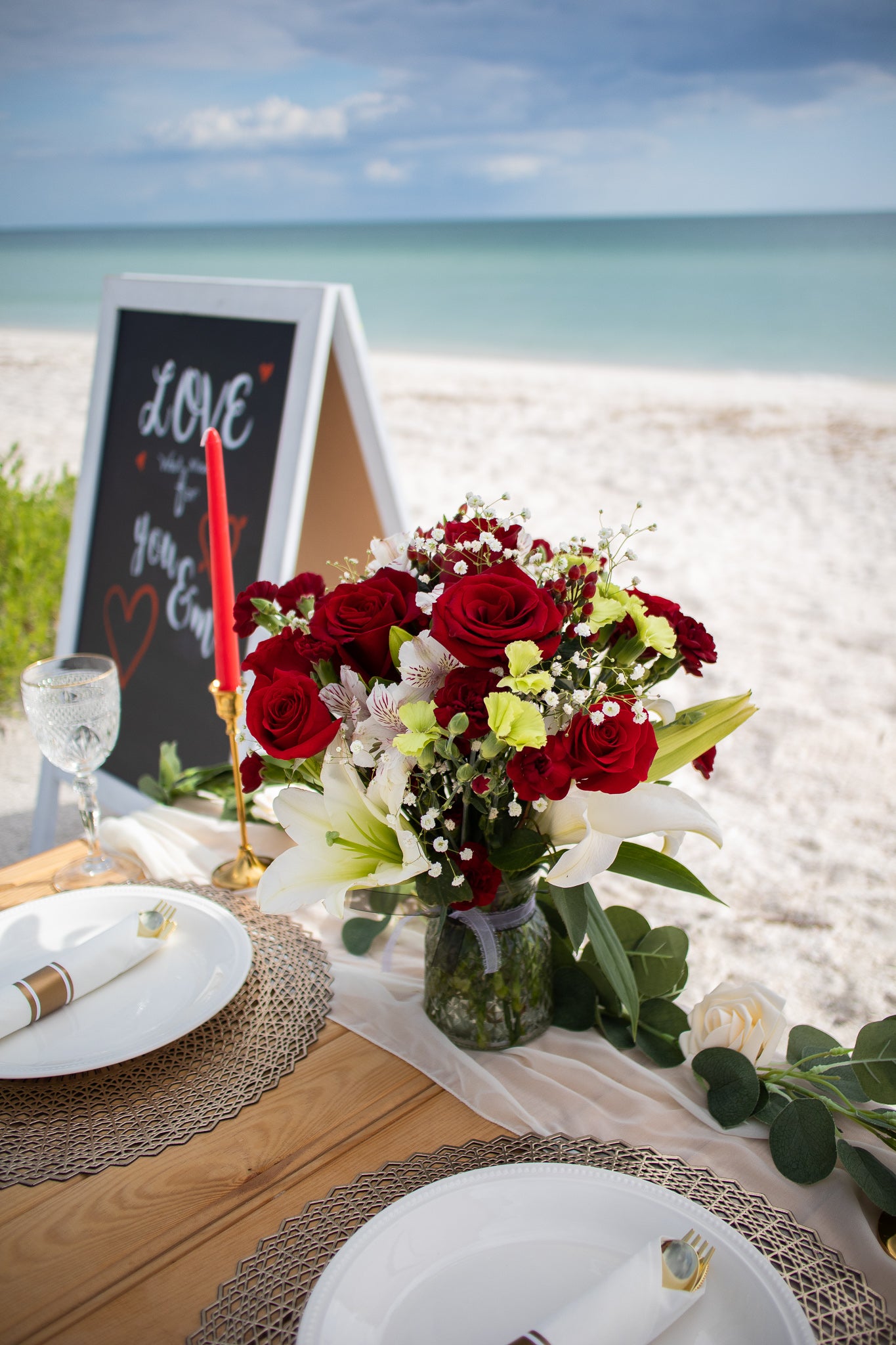 couples flower bouquet by picnic goals