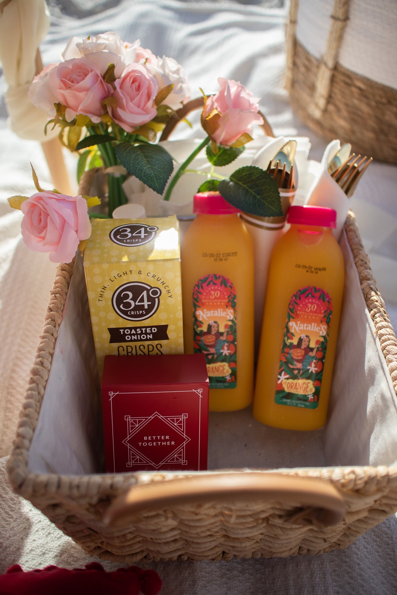 snack basket for luxury outdoor picnics