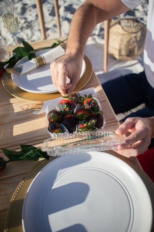 chocolate covered strawberries picnic add-on by polished picnics